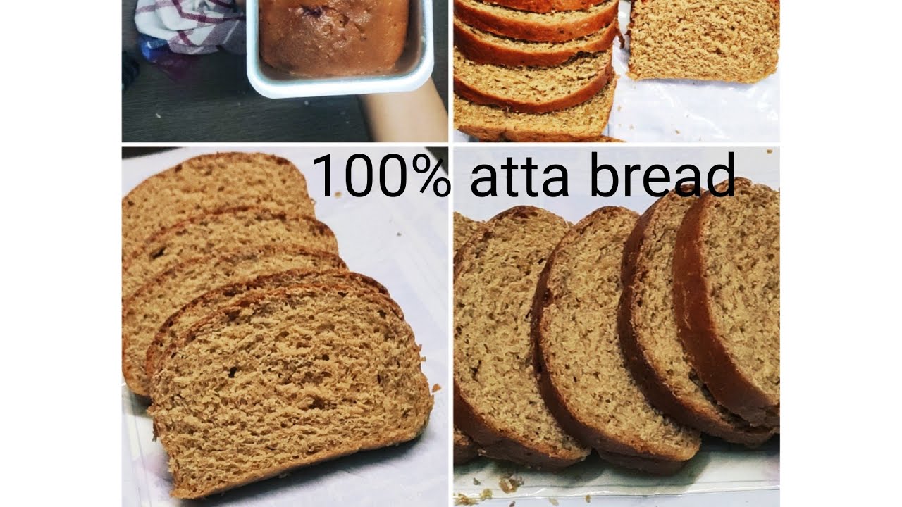 100% Whole Wheat Bread Recipe Indian Style|Atta Bread Recipe No Sugar|No Oven Bread |Airfryer Bread 100% Whole Wheat Bread Recipe Indian Style|Atta Bread Recipe No Sugar|No Oven Bread |Airfryer Bread