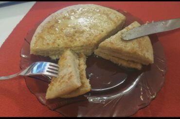 Healthy Recipes - Oats Pancakes from 3 Ingredients (Oatmeal + Banana + Milk)