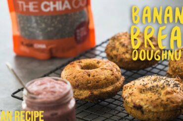 How To Make Healthy Banana Bread (Doughnut) Recipe !
