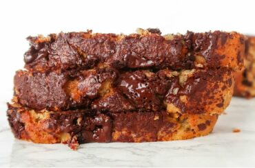 Healthy Banana Bread With Chocolate | paleo recipe