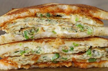 Bread Omelette Sandwich | Very Easy & Healthy Recipe | Homemade Omelette Sandwich | Kanak's Kitchen
