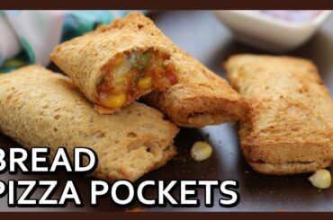 Bread Pizza Pockets | Make Veg Pizza McPuff at home | Airfryer Recipe by Healthy Kadai