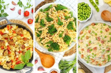 3 EASY Pasta Recipes | Quick + Delicious Weeknight Dinner Recipes