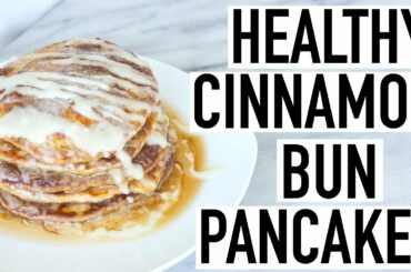 HEALTHY CINNAMON ROLL PANCAKES! Healthy Breakfast Idea! Cooking With Liv Ep. 24