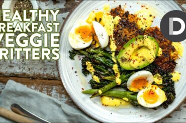 HEALTHY BREAKFAST RECIPE: Veggie Fritters & Perfect Boiled Eggs! 🍳