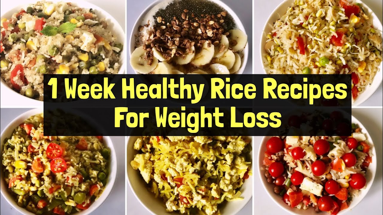 7 Healthy Rice Recipes For Weight Loss | Quick & Easy Vegetarian Lunch/ Dinner Ideas | Hindi 7 Healthy Rice Recipes For Weight Loss | Quick & Easy Vegetarian Lunch/ Dinner Ideas | Hindi