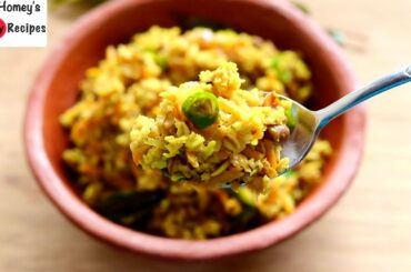 Oats Upma Recipe - Oats Recipes For Weight Loss - Healthy Gluten Free Breakfast | Skinny Recipes