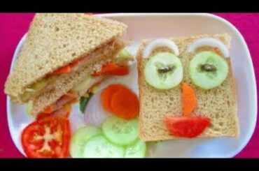 Easy & healthy Sandwich / Sandwich with raw vegetables
