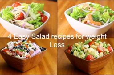 4 Easy Salad Recipes For Weight Loss | Healthy Salad Recipes