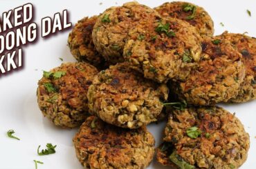 Moong Dal Tikki Recipe - Baked Moong Dal Tikki - Healthy Snack Recipe - Bhumika