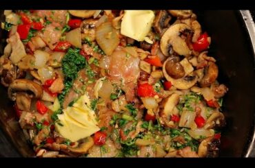 Slow Cooker Chicken Recipe - healthy chicken dinner recipes - crock pot chicken