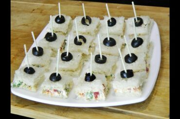 Cream Cheese Sandwich by madhurasrecipe  | Finger Sandwiches | Healthy Breakfast Recipe