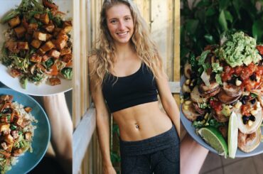 WHAT I EAT IN A DAY VLOG | EASY, HEALTHY RECIPES (veggie stir fry & potato nachos)