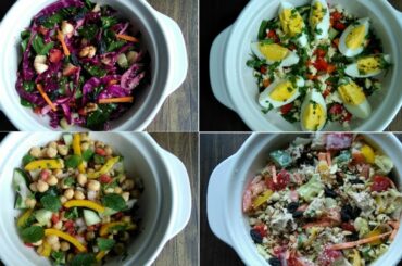 4 Healthy Salad Recipes for Weight Loss | Easy Salad Recipes for Lunch & Dinner