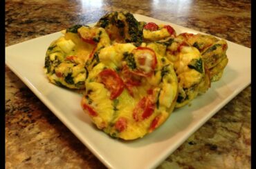 Mediterranean Breakfast Egg Muffin - HASfit Healthy Breakfast Recipes - Egg Recipe - Eggs Recipes
