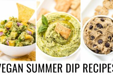 MUST-TRY VEGAN SUMMER DIPS | 3 healthy recipes