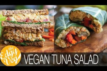 Vegan Chickpea Tuna Salad | Easy Healthy Lunch Ideas | Collab w/ Health Nut Nutrition | The Edgy Veg