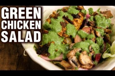 Easy Chicken Salad Recipe - Homemade Green Chicken Salad - Healthy Salad Recipe - Neha Naik