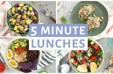 EASY 5 Minute Lunch Recipes | Healthy Lunch Ideas