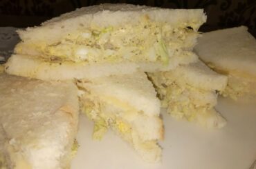 Egg mayo sandwich recipe - light and healthy iftaar snack - Oil free iftar recipes
