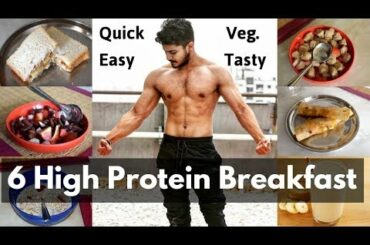 6 High Protein Healthy Breakfast Options | Breakfast recipes for bodybuilding | Full day of Eating