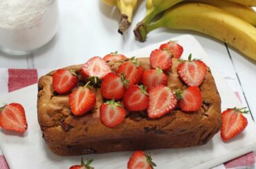 Healthy Strawberry Banana Bread | Kindness Week