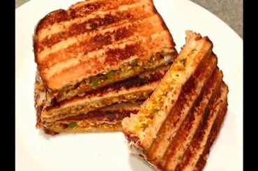 Paneer Sandwich Recipe | Paneer Grilled Sandwich | Quick & healthy Breakfast/Lunch Box/Snack Recipe