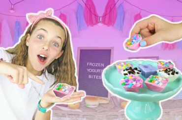 Frozen Yogurt Bites | Easy Healthy Snack Recipe For Kids | Kids Cooking and Crafts