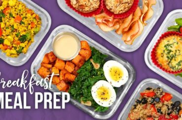 5 Healthy BREAKFAST Meal Prep Ideas | New Year 2018