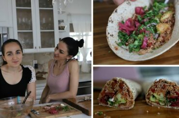 Brussle Sprouts Quinoa Wrap - Quick and Healthy Lunch Idea - Heghineh Cooking Show