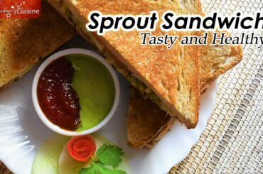 Sprout Sandwich Recipe | How to make Healthy Sprouts Sandwich/Toast recipe| Sandwich recipe in hindi