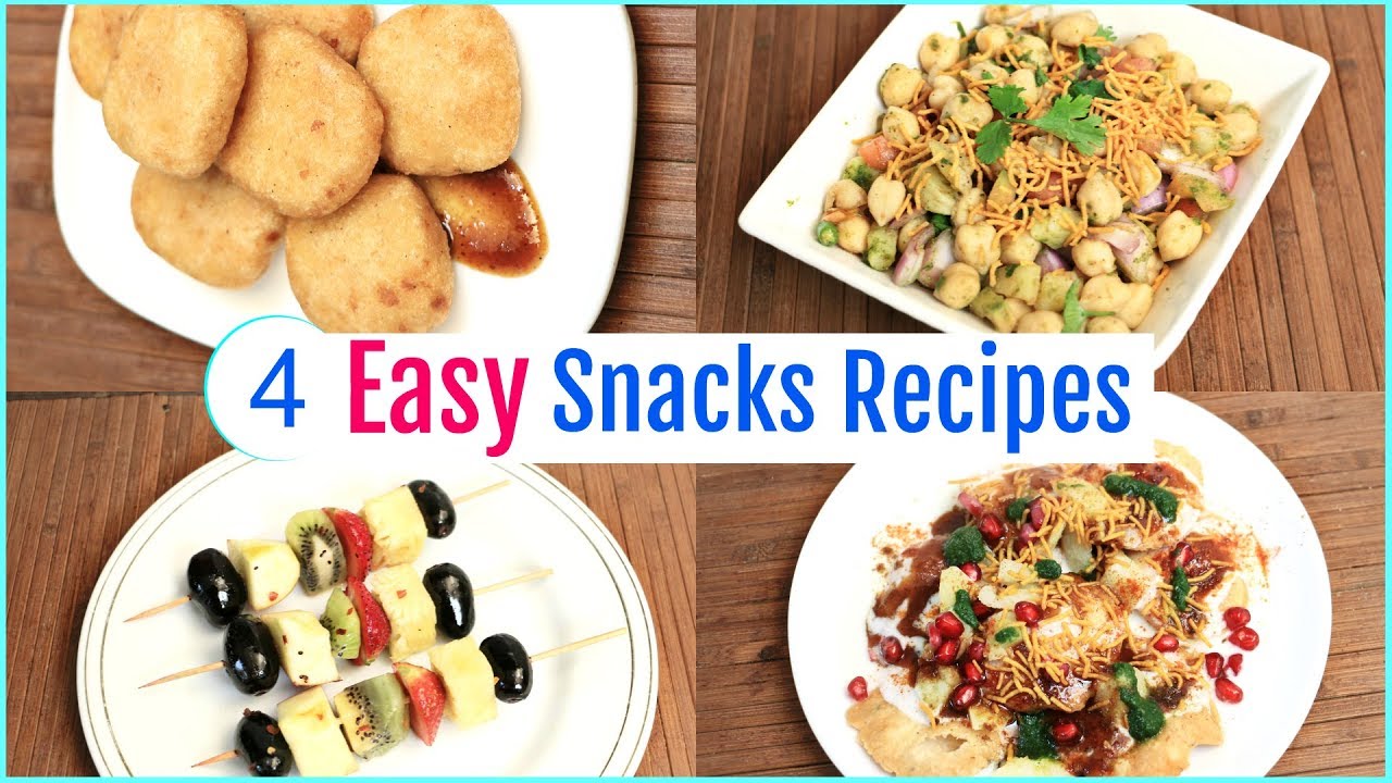 4 Easy Evening Snacks Recipes | Lunchbox/Appetizer/Starter Recipes | CookWithNisha 4 Easy Evening Snacks Recipes | Lunchbox/Appetizer/Starter Recipes | CookWithNisha