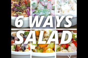 6 Ways Salad | Healthy Salad | Salad Recipe | How to Make Salad | Homemade Salad Recipe