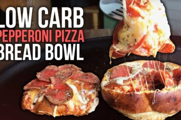 Healthy Pepperoni Pizza Bread Bowl Recipe Tutorial