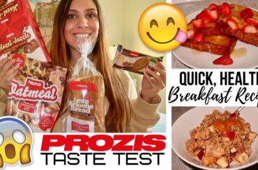 THE BEST Healthy High Protein Snacks + 3 Quick Breakfast Recipes | PROZIS TASTE TEST