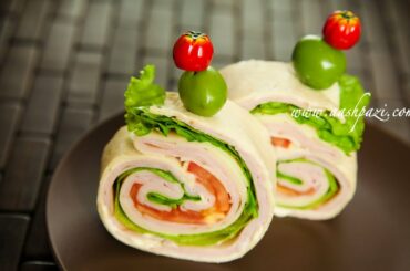 Turkey Ham Wrap (Sandwich) Recipe