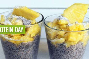 Chia Pudding Pina Colada - Healthy Snack Recipe