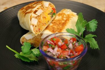 Grilled Stuffed Chicken Burrito - Healthy Recipe Channel