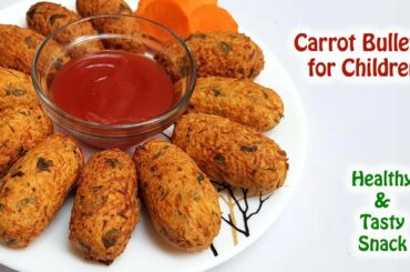 Children's Healthy Carrot Snack Recipe || Carrot Bullets || Carrot Fritters