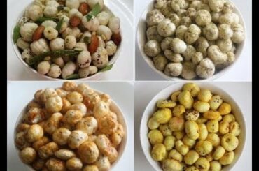 Diwali snacks/Healthy snacks/weightloss makhana /4 Makhana snacks /how to roast makhana