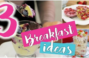 3 CHEAP, EASY & HEALTHY make-ahead breakfast ideas!