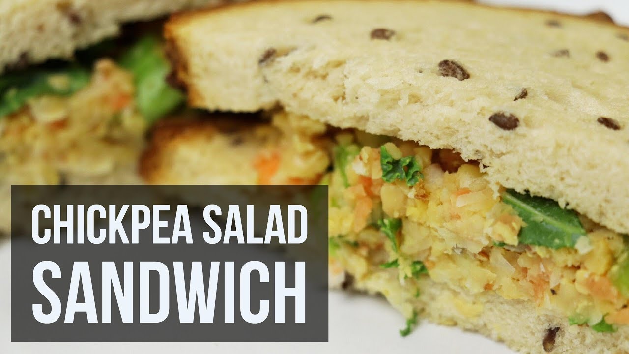 Chickpea Salad Sandwich | Healthy Vegan Lunch Recipe by Forkly Chickpea Salad Sandwich | Healthy Vegan Lunch Recipe by Forkly