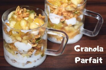 Baked Granola Parfait recipe | Healthy Breakfast recipe | Diet recipe | Low calorie recipe