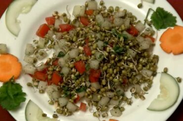 How to make Healthy Sprouted Beans - black bean salad - bean salad-healthy eating-vegetarian recipes
