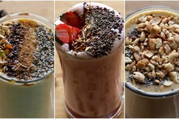 Healthy Smoothie Recipes For Weight Loss - Vegan (No Milk) - Oats Breakfast Smoothies-Skinny Recipes