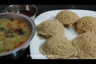 Healthy breakfast  Recipes - Indian Breakfast Recipe -Wheat Idiyappam Recipe - Gothumai Idiyappam