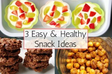 3 Easy Healthy Snack Ideas For Weight Loss | Diet Friendly Snacks Recipes | Thehungrygypsy