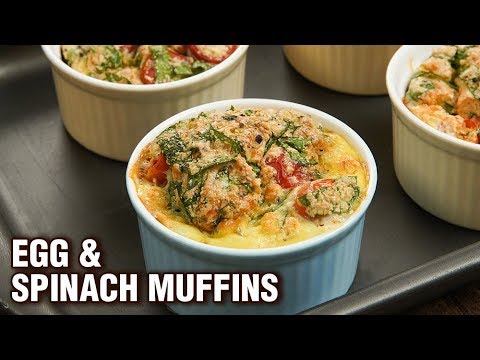 Egg & Spinach Muffins Recipe – Healthy Breakfast Recipe – How To Make Spinach Egg Muffins – Varun Egg & Spinach Muffins Recipe - Healthy Breakfast Recipe - How To Make Spinach Egg Muffins - Varun