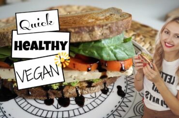 Back to School Lunch Ideas Pt 2 | Vegan Caprese Sandwich Recipe + Healthy Snacks