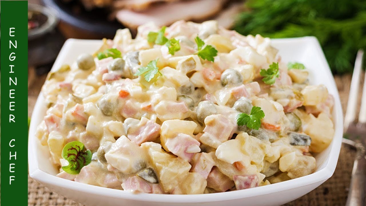 chicken vegetable salad recipe (Russian salad ) | engineer chef |healthy salad chicken vegetable salad recipe (Russian salad ) | engineer chef |healthy salad